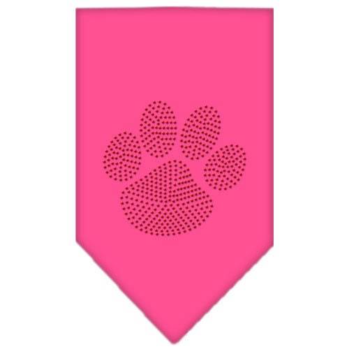 Bandana para mascotas y perros con diamantes de imitación, "Paw Red"