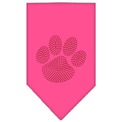 Bandana para mascotas y perros con diamantes de imitación, "Paw Red"