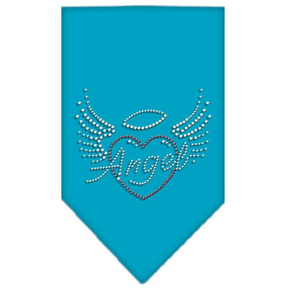 Bandana para mascotas y perros con diamantes de imitación, "Corazón de ángel"