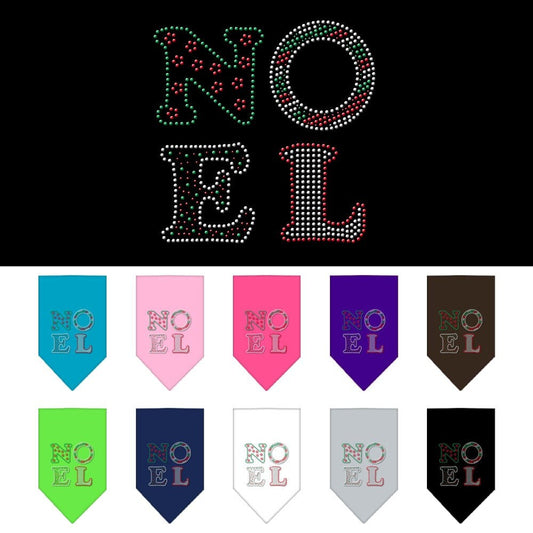 Bandana navideña con diamantes de imitación para mascotas y perros, "Noel"