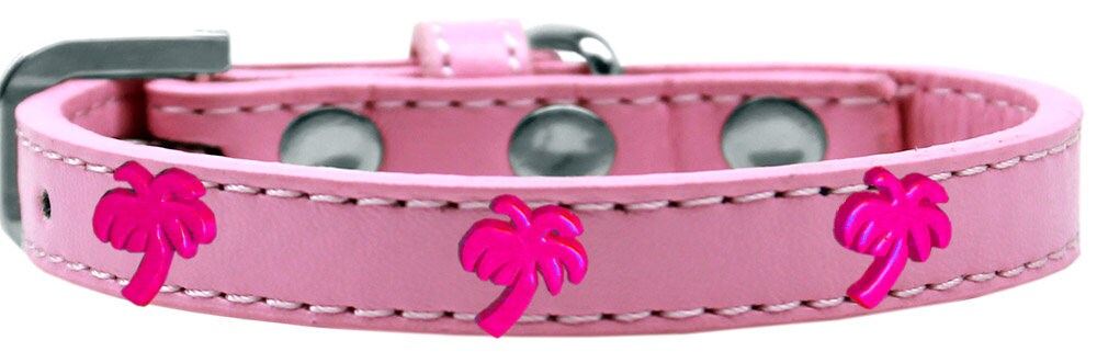 Collar de moda para perros, cachorros y mascotas, "Palmera rosa"