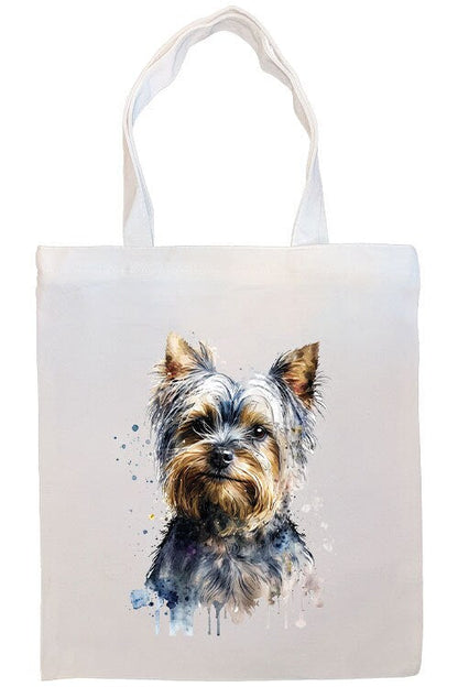 Bolso de lona con cremallera, asas y bolsillo interior, "Yorkie"