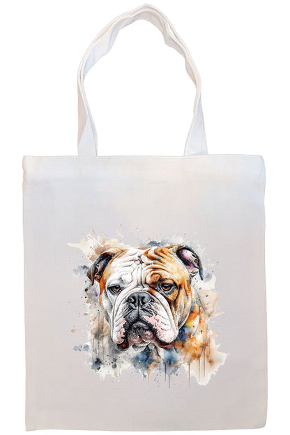 Bolsa de lona con cremallera, asas y bolsillo interior, "Bulldog"