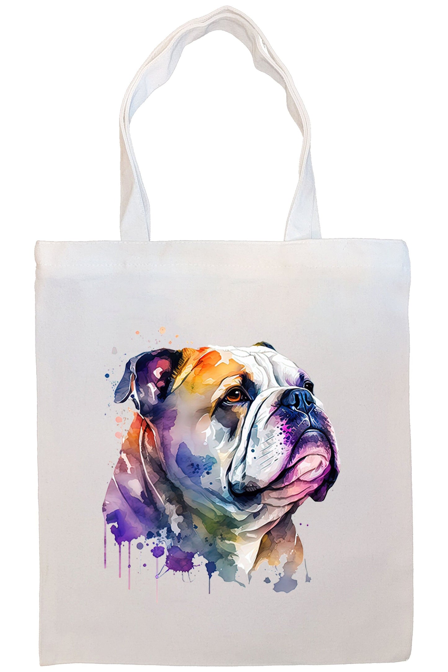 Bolsa de lona con cremallera, asas y bolsillo interior, "Bulldog"