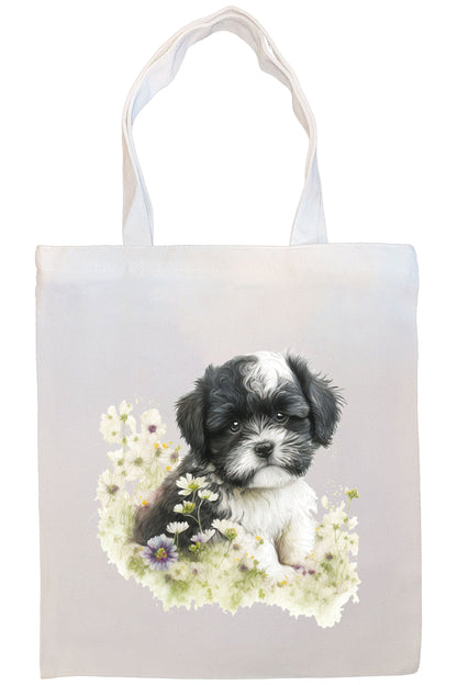 Bolso de lona con cremallera, asas y bolsillo interior, "Havanese"