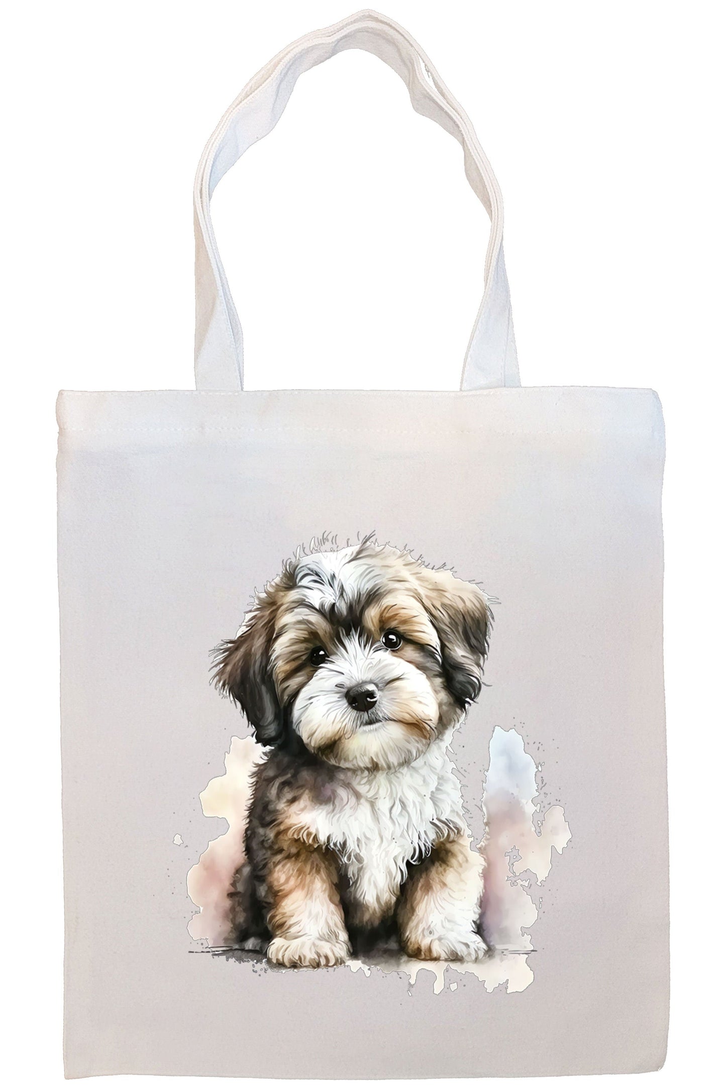 Bolso de lona con cremallera, asas y bolsillo interior, "Havanese"