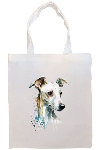 Bolso de lona con cremallera, asas y bolsillo interior, "Greyhound"