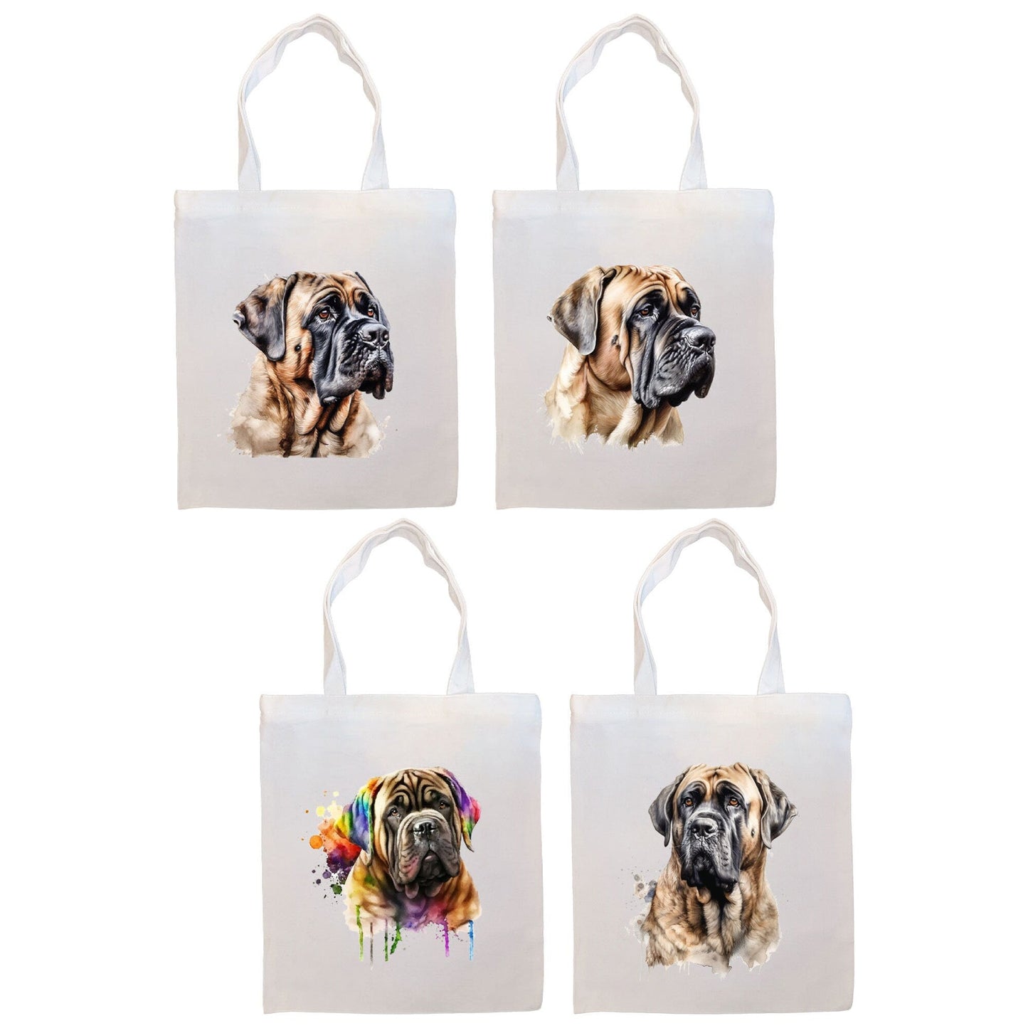 Bolso de lona con cremallera, asas y bolsillo interior, "Mastiff"