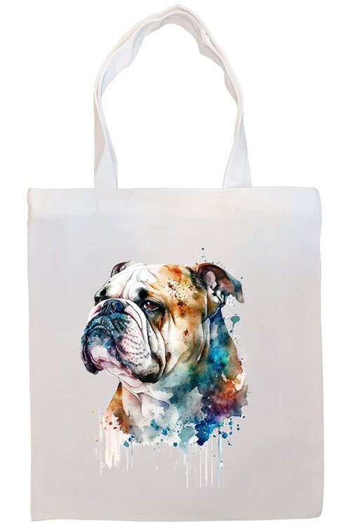 Bolsa de lona con cremallera, asas y bolsillo interior, "Bulldog"