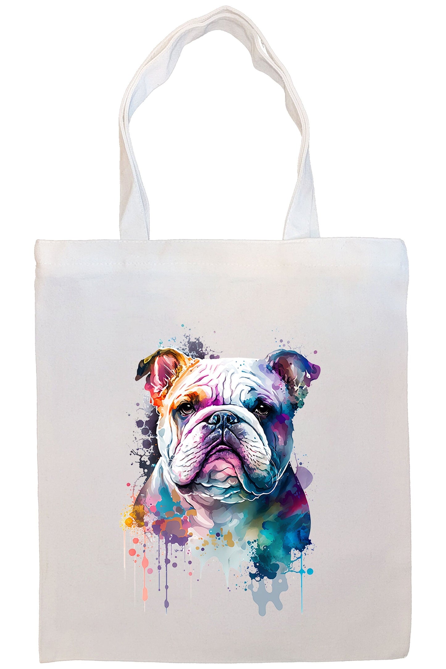 Bolsa de lona con cremallera, asas y bolsillo interior, "Bulldog"