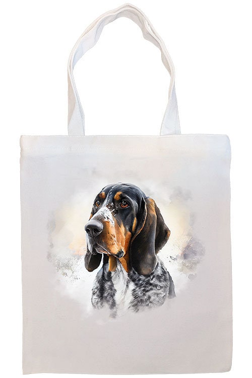 Bolsa de lona con cremallera, asas y bolsillo interior, "Coonhound"