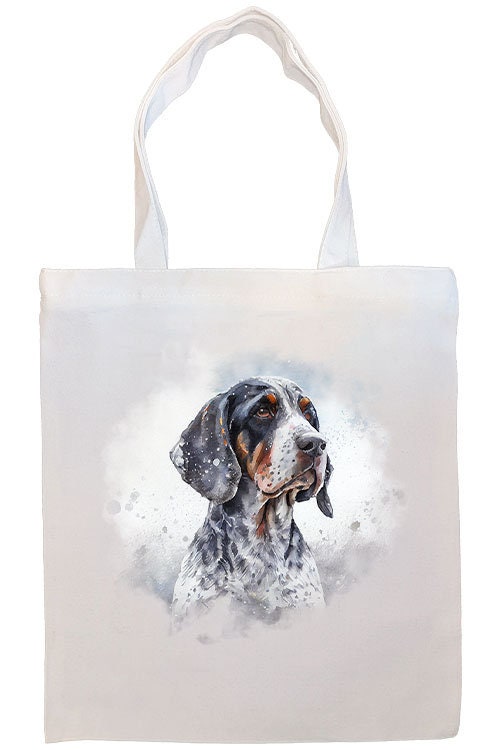 Bolsa de lona con cremallera, asas y bolsillo interior, "Coonhound"