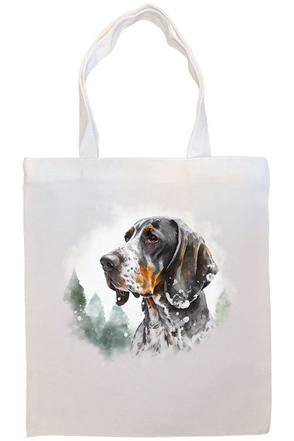 Bolsa de lona con cremallera, asas y bolsillo interior, "Coonhound"