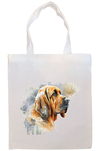 Bolsa de lona con cremallera, asas y bolsillo interior, "Bloodhound"