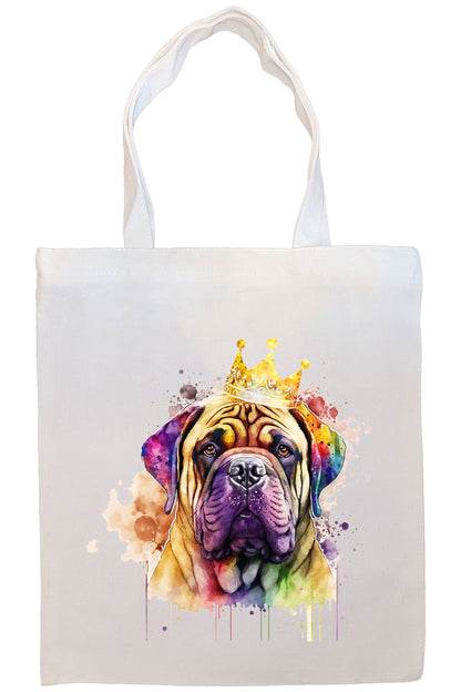 Bolsa de lona con cremallera, asas y bolsillo interior, "Bullmastiff"