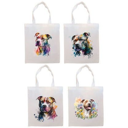 Bolsa de lona con cremallera, asas y bolsillo interior, "Pit Bull"