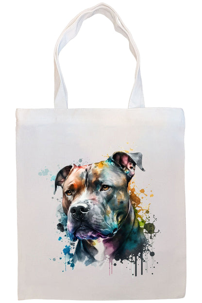 Bolsa de lona con cremallera, asas y bolsillo interior, "Pit Bull"