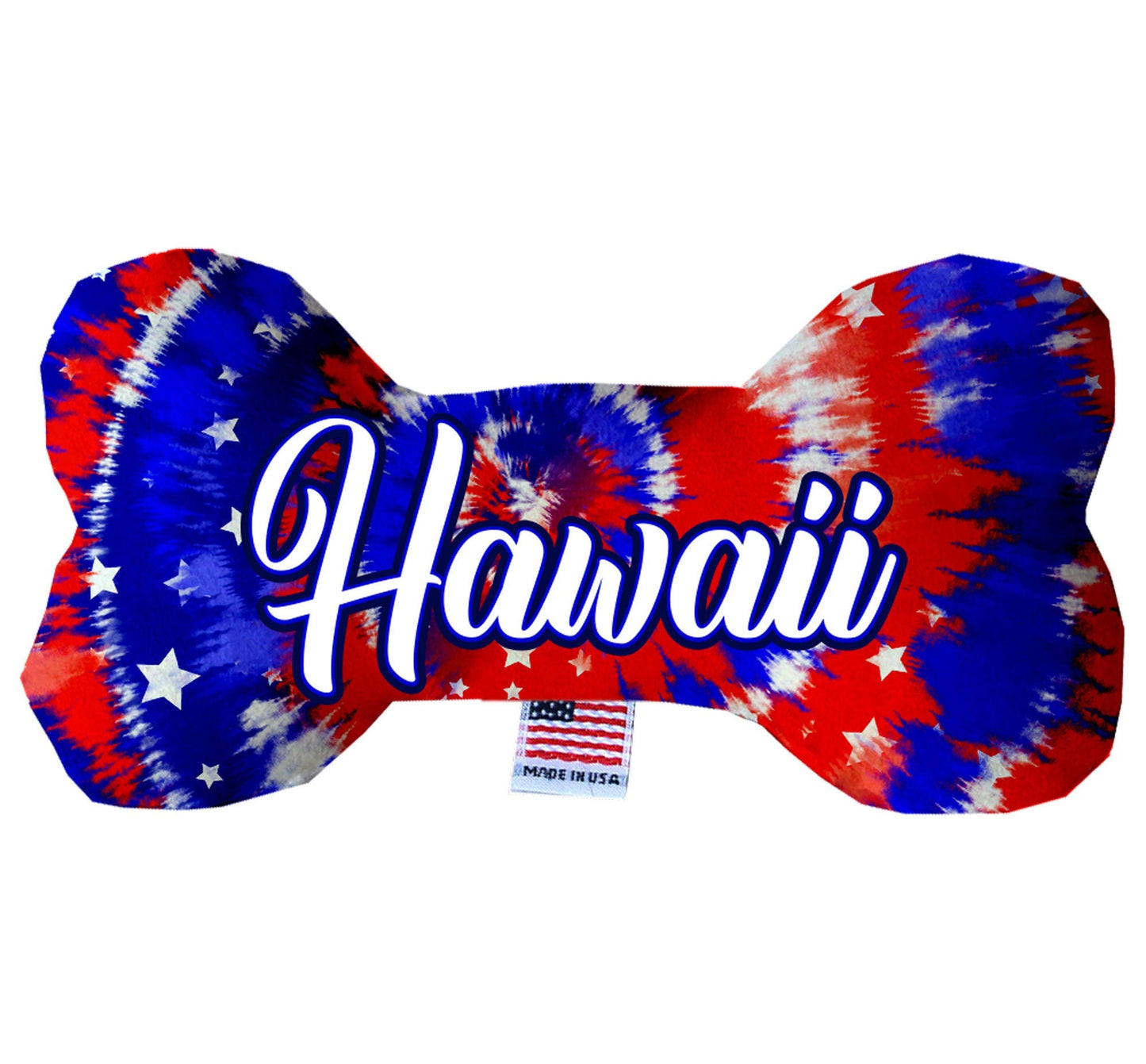 Pet & Dog Plush Bone Toys, "Hawaii State Options" (Available in different pattern options)