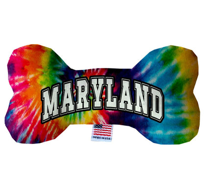 Pet & Dog Plush Bone Toys, "Maryland State Options" (Available in different pattern options)