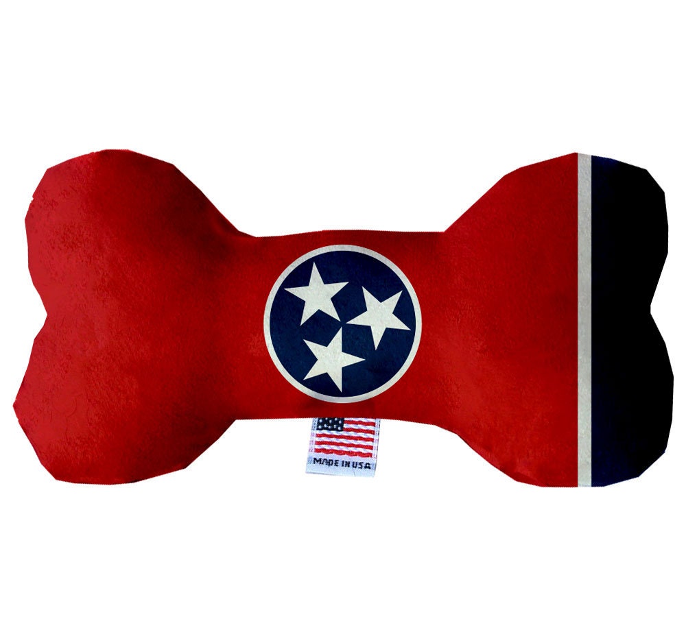 Pet & Dog Plush Bone Toys, "Tennessee State Options" (Available in different pattern options)