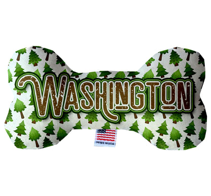 Pet & Dog Plush Bone Toys, "Washington State Options" (Available in different pattern options)