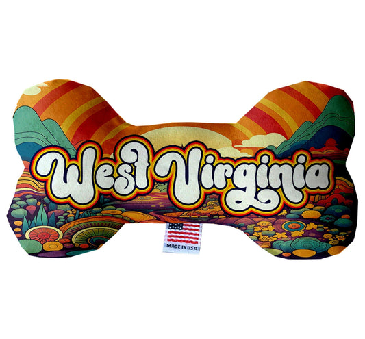 Pet & Dog Plush Bone Toys, "West Virginia State Options"
