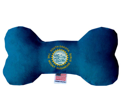 Pet & Dog Plush Bone Toys, "South Dakota State Options" (Available in different pattern options)