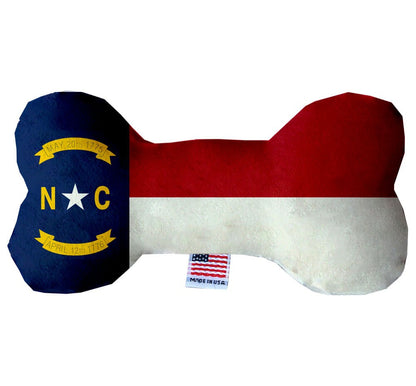 Pet & Dog Plush Bone Toys, "North Carolina Mountains" (Set 1 of 2 North Carolina State Toy Options, available in different pattern options!)