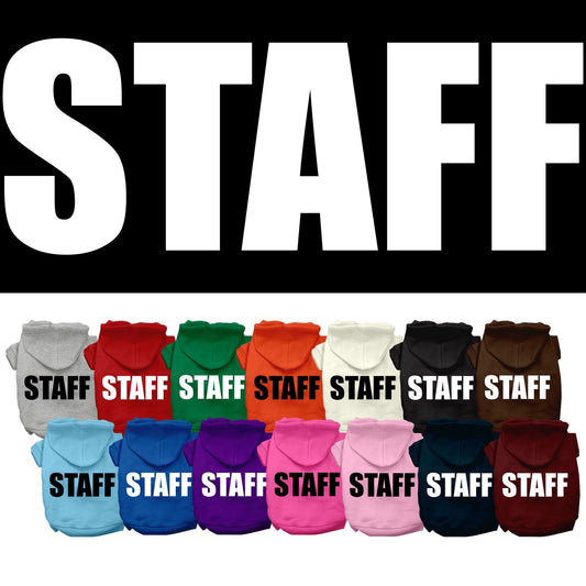 Halloween Pet Costume Hoodie Screen Printed, "Staff"