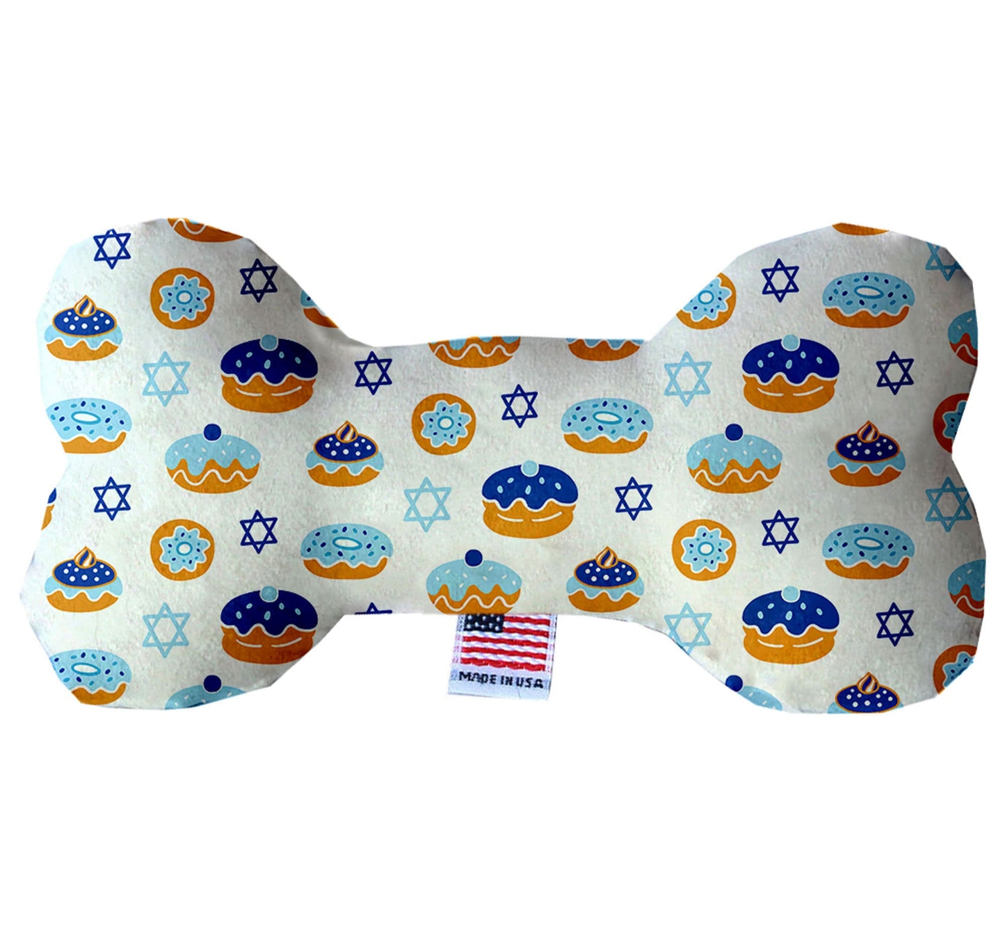 Peluche de hueso para perro y mascota de Hanukkah, "Donuts de gelatina de Hanukkah"