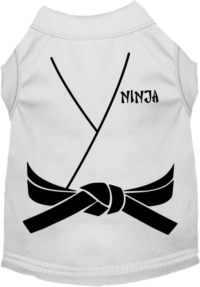 Camiseta de Halloween para perros y gatos con serigrafía "Ninja"