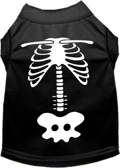 Halloween Pet Dog & Cat Shirt Screen Printed, "Paw Skellington Costume"