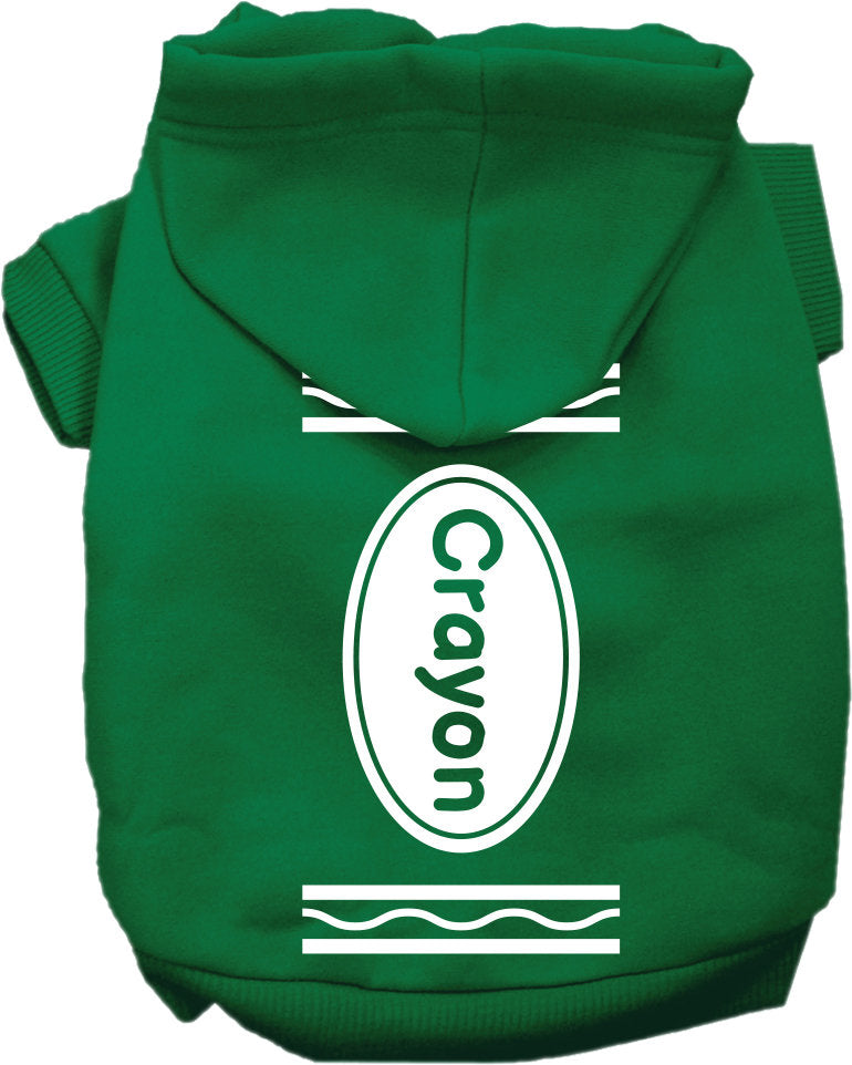 Sudadera con capucha para Halloween con estampado de mascotas, perros y gatos, "Disfraz de crayón"