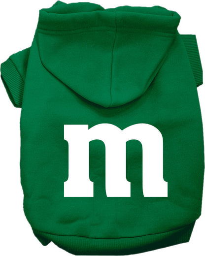 Sudadera con capucha para Halloween con estampado de mascotas, perros y gatos, "The M Costume"