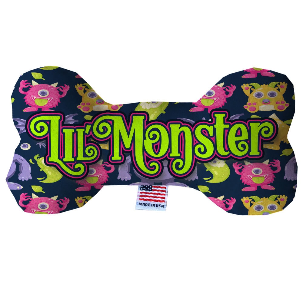 Peluche de hueso para perro y mascota de Halloween, "Lil Monster"