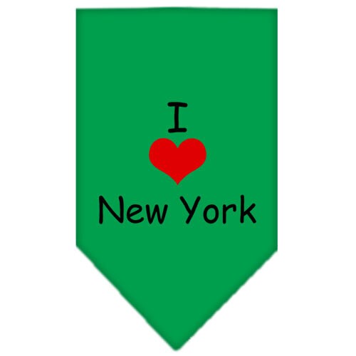 Pet and Dog Bandana Screen Printed, "I Heart NY"