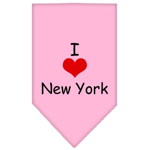 Pet and Dog Bandana Screen Printed, "I Heart NY"