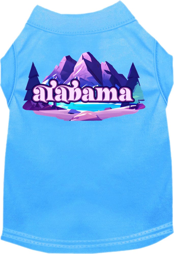 Camiseta serigrafiada para perros y gatos, "Alabama Alpine Pawscape"