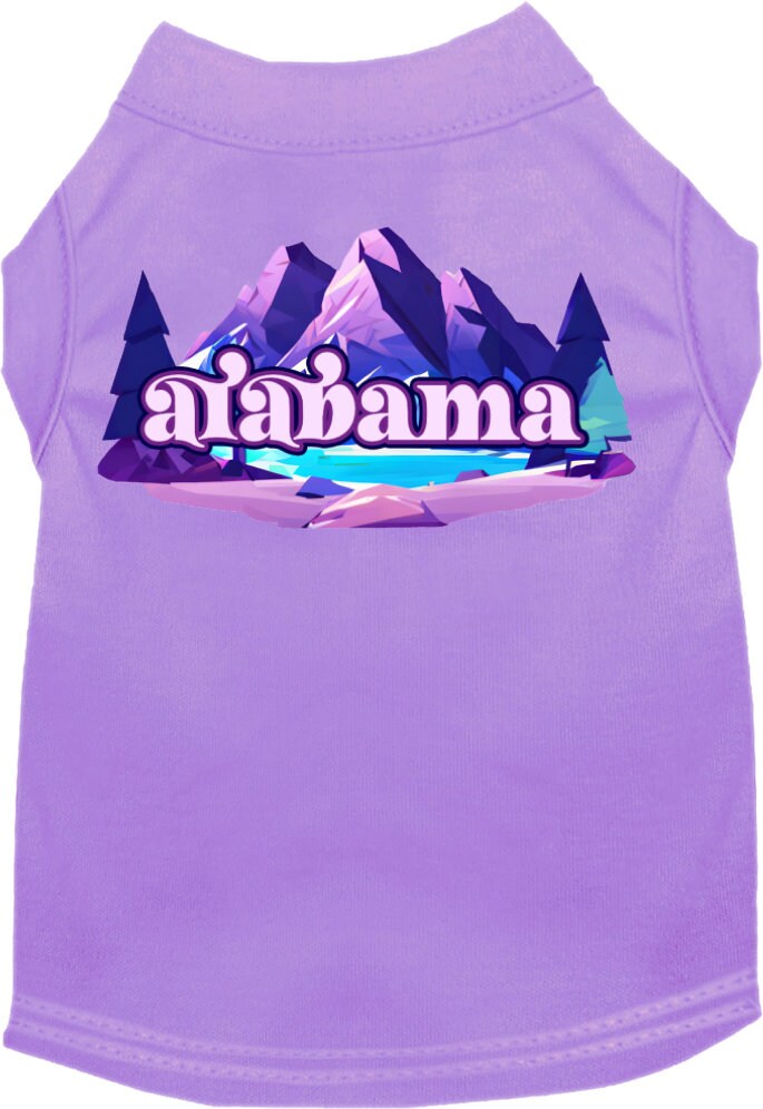 Camiseta serigrafiada para perros y gatos, "Alabama Alpine Pawscape"