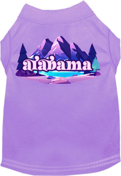 Camiseta serigrafiada para perros y gatos, "Alabama Alpine Pawscape"