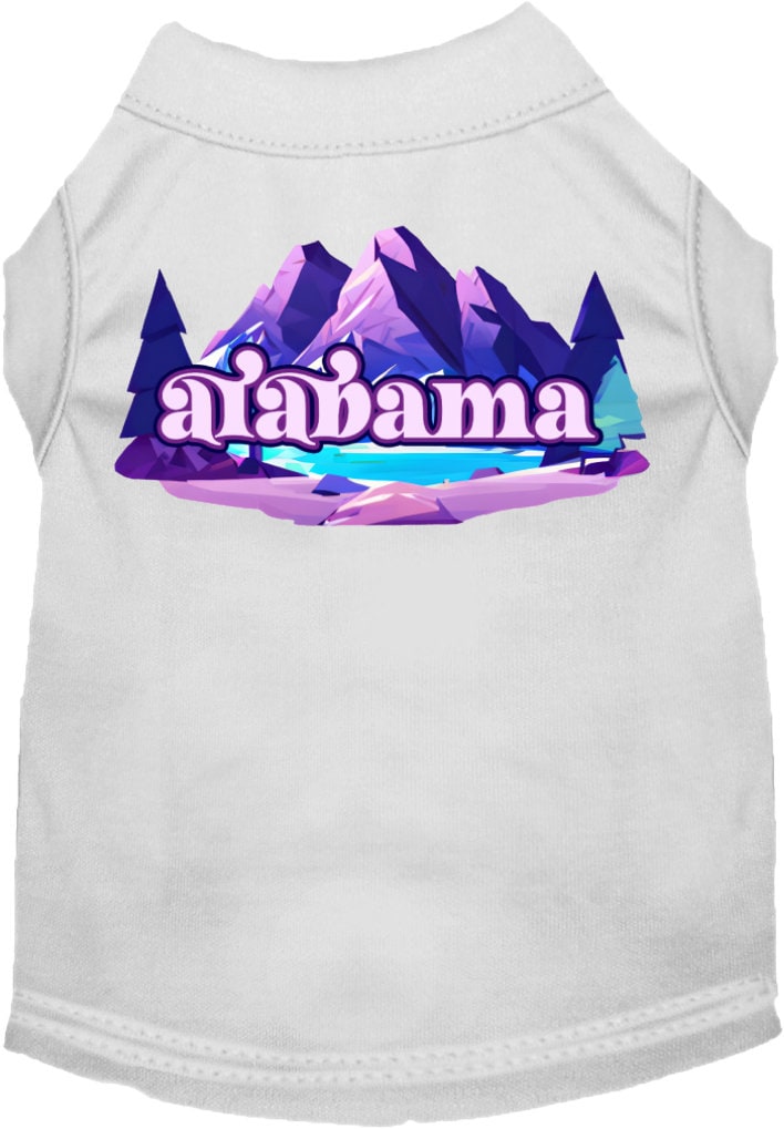 Camiseta serigrafiada para perros y gatos, "Alabama Alpine Pawscape"