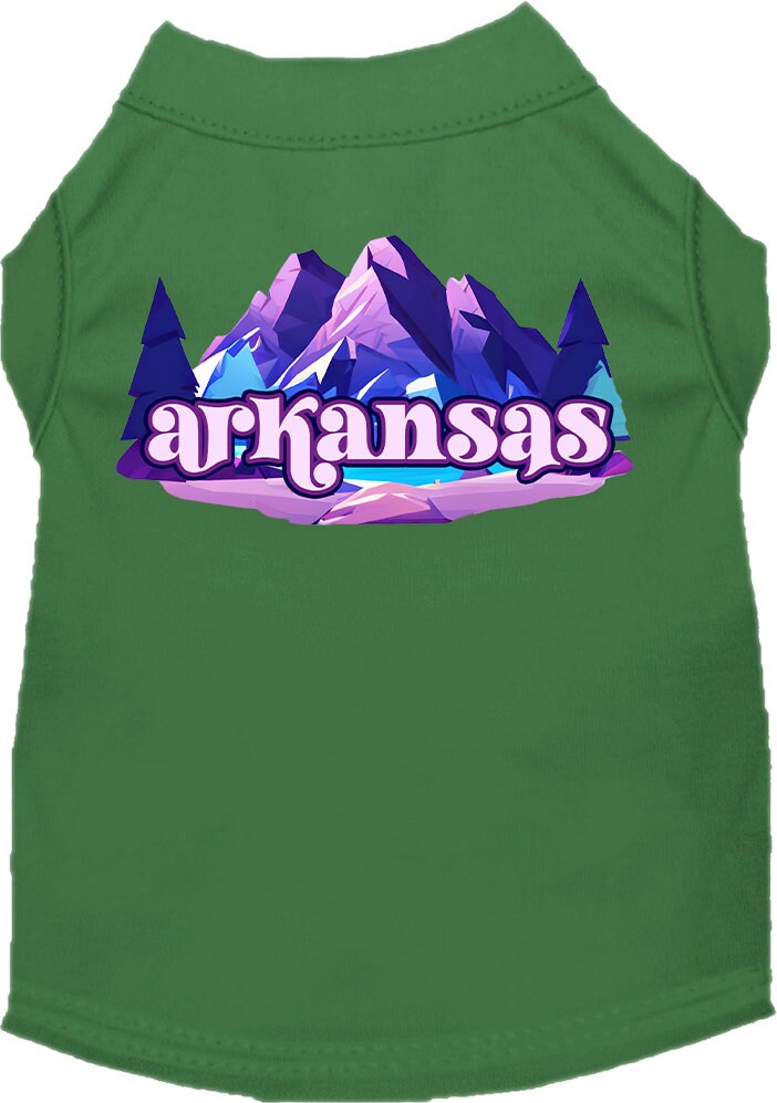 Camiseta serigrafiada para perros y gatos, "Arkansas Alpine Pawscape"