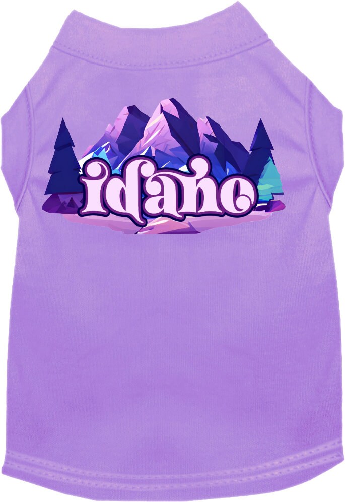 Camiseta serigrafiada para perros y gatos, "Idaho Alpine Pawscape"