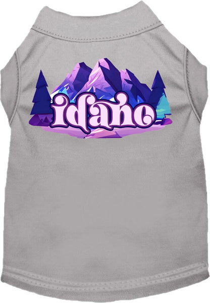 Camiseta serigrafiada para perros y gatos, "Idaho Alpine Pawscape"