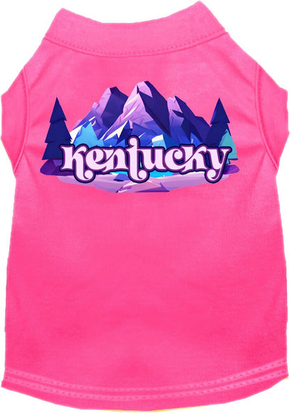 Camiseta serigrafiada para perros y gatos, "Kentucky Alpine Pawscape"