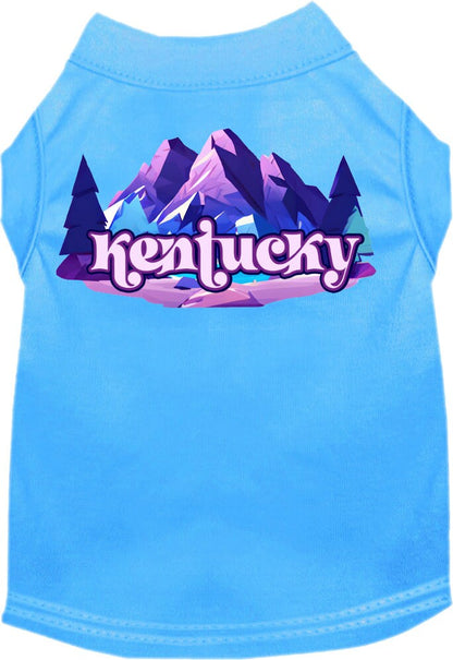 Camiseta serigrafiada para perros y gatos, "Kentucky Alpine Pawscape"