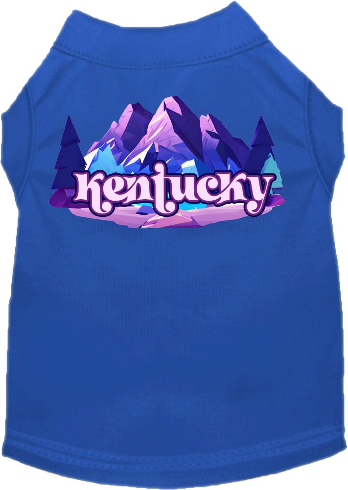 Camiseta serigrafiada para perros y gatos, "Kentucky Alpine Pawscape"