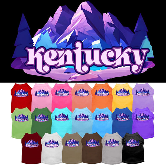 Camiseta serigrafiada para perros y gatos, "Kentucky Alpine Pawscape"