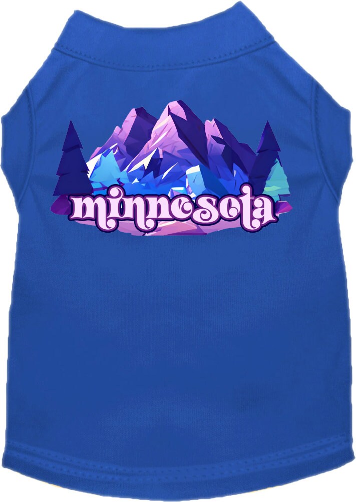 Camiseta serigrafiada para perros y gatos, "Minnesota Alpine Pawscape"