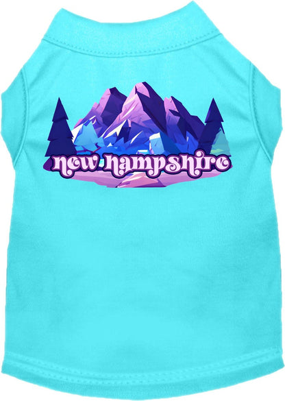 Camiseta serigrafiada para perros y gatos, "New Hampshire Alpine Pawscape"